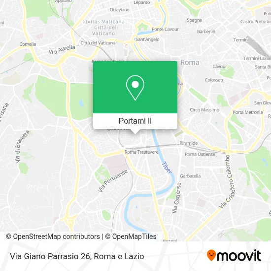 Mappa Via Giano Parrasio  26