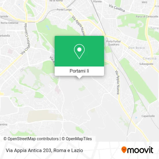 Mappa Via Appia Antica  203