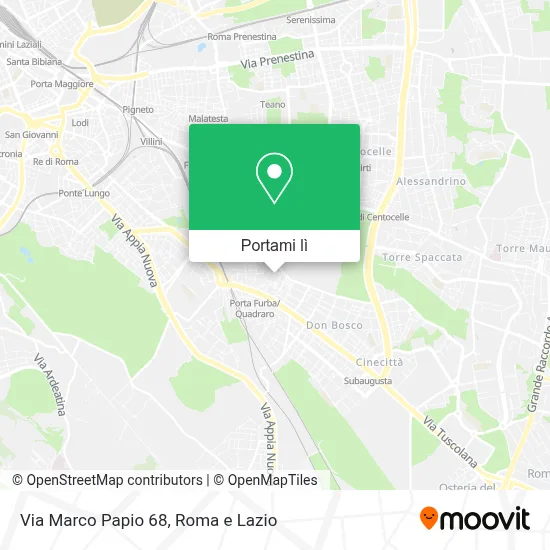 Mappa Via Marco Papio  68