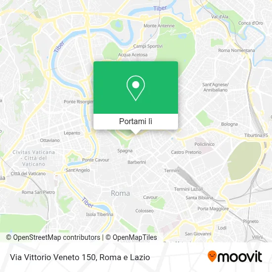 Mappa Via Vittorio Veneto  150