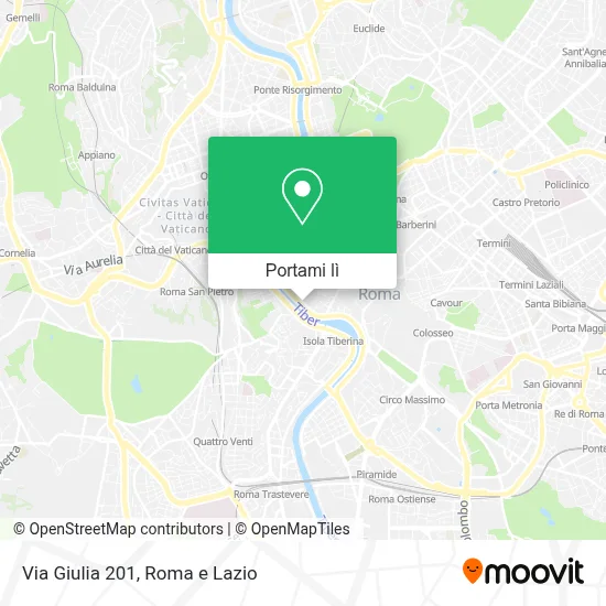 Mappa Via Giulia  201