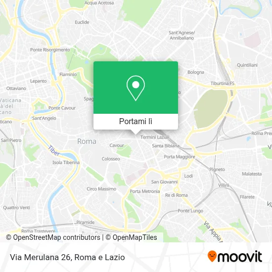 Mappa Via Merulana  26