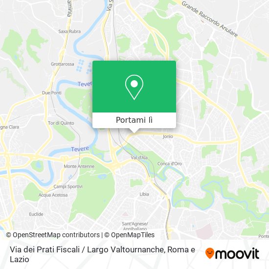 Mappa Via dei Prati Fiscali / Largo Valtournanche