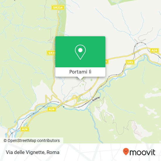 Mappa Via delle Vignette