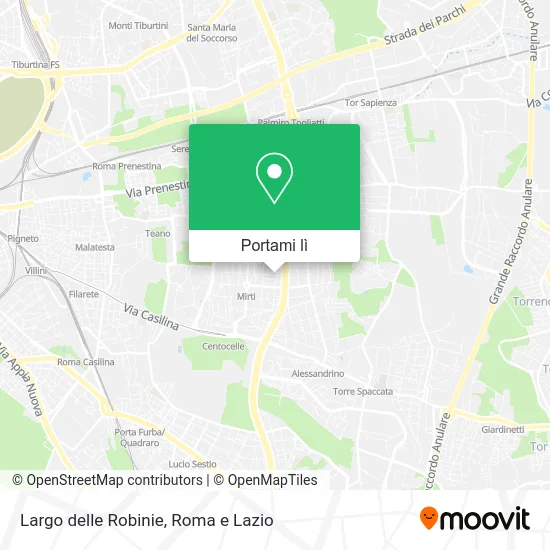 Mappa Largo delle Robinie