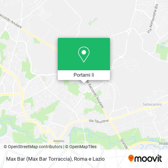 Mappa Max Bar (Max Bar Torraccia)