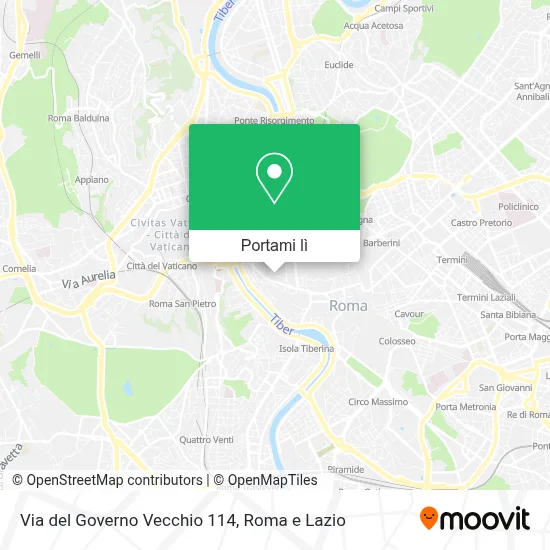 Mappa Via del Governo Vecchio  114