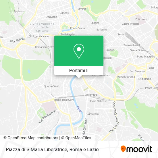 Mappa Piazza di S Maria Liberatrice