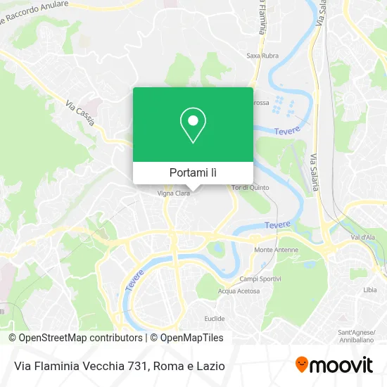 Mappa Via Flaminia Vecchia  731