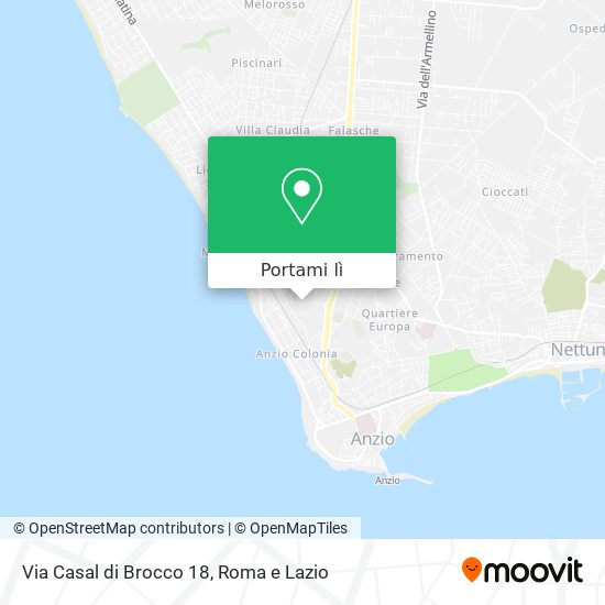 Mappa Via Casal di Brocco 18