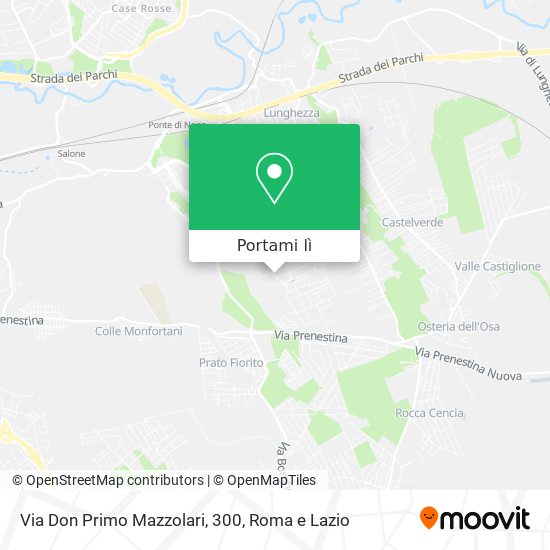 Mappa Via Don Primo Mazzolari, 300