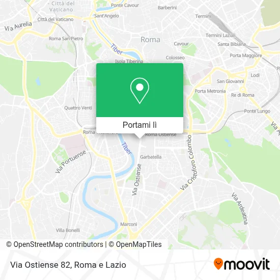 Mappa Via Ostiense  82