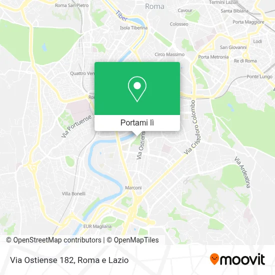 Mappa Via Ostiense  182