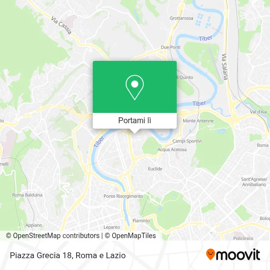 Mappa Piazza Grecia 18