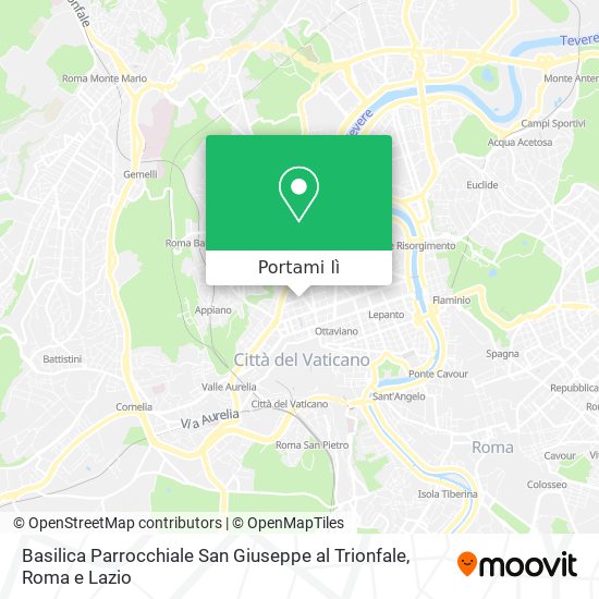 Mappa Basilica Parrocchiale San Giuseppe al Trionfale
