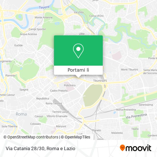 Mappa Via Catania 28/30