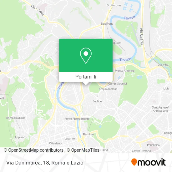 Mappa Via Danimarca, 18
