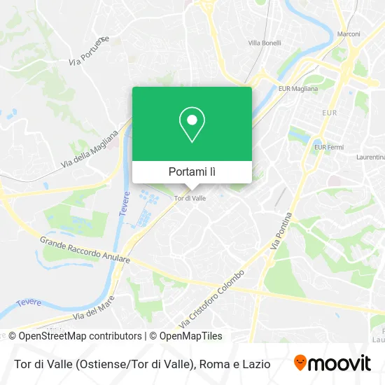 Mappa Tor di Valle