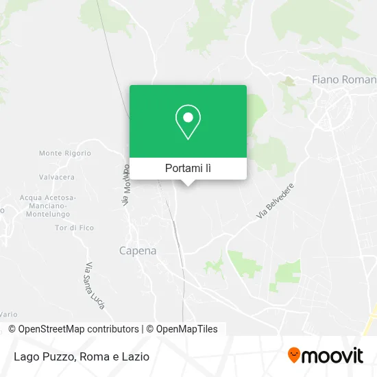 Mappa Lago Puzzo