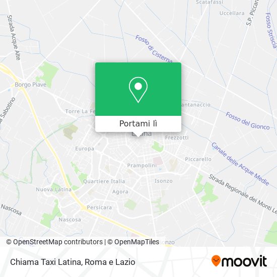 Mappa Chiama Taxi Latina