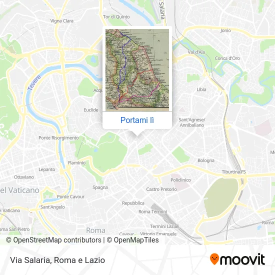 Mappa Via Salaria