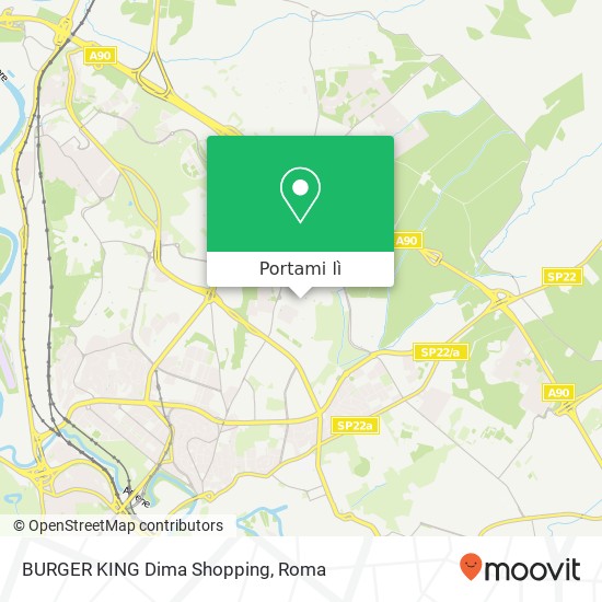 Mappa BURGER KING Dima Shopping