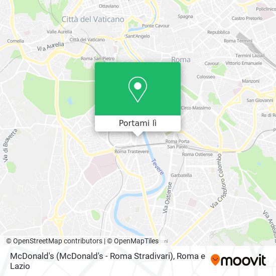 Mappa McDonald's (McDonald's - Roma Stradivari)