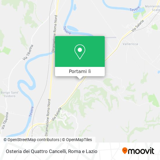 Mappa Osteria dei Quattro Cancelli