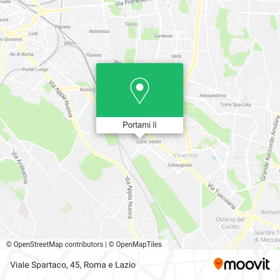 Mappa Viale Spartaco, 45