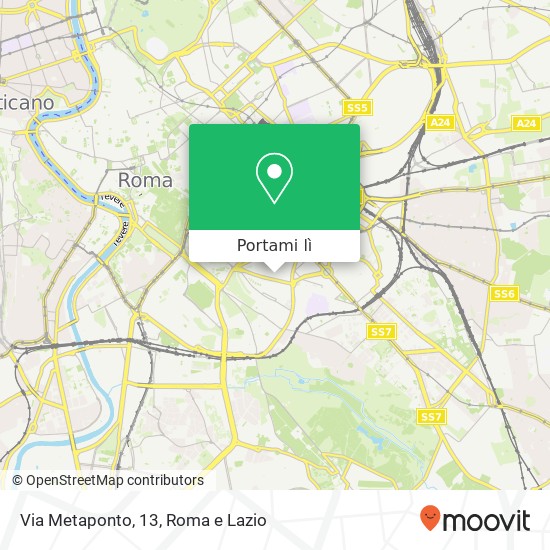 Mappa Via Metaponto, 13