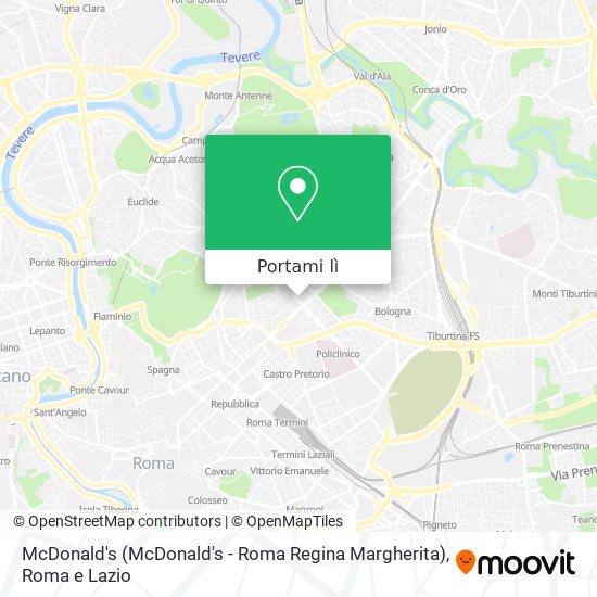 Mappa McDonald's (McDonald's - Roma Regina Margherita)