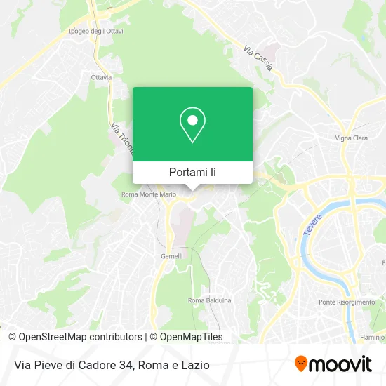 Mappa Via Pieve di Cadore 34