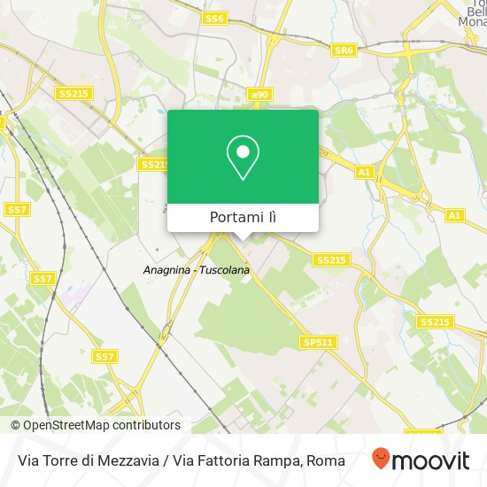 Mappa Via Torre di Mezzavia / Via Fattoria Rampa