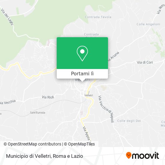 Mappa Municipio di Velletri