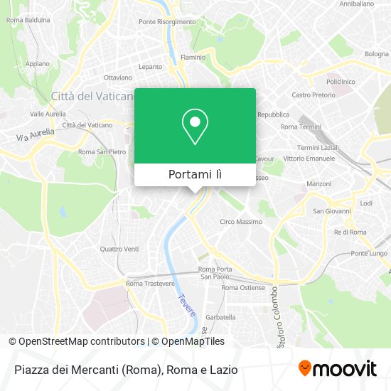 Mappa Piazza dei Mercanti (Roma)