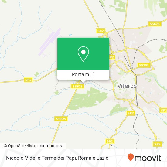 Mappa Niccolò V delle Terme dei Papi