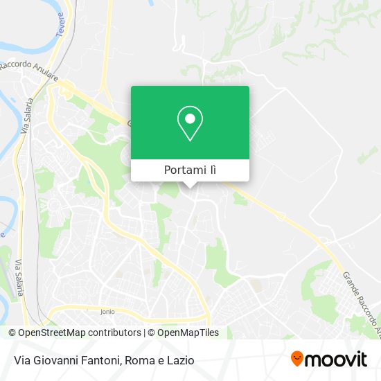 Mappa Via Giovanni Fantoni