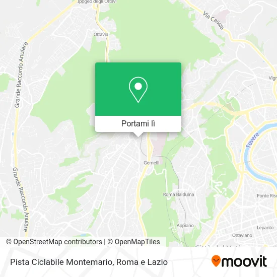 Mappa Pista Ciclabile Montemario