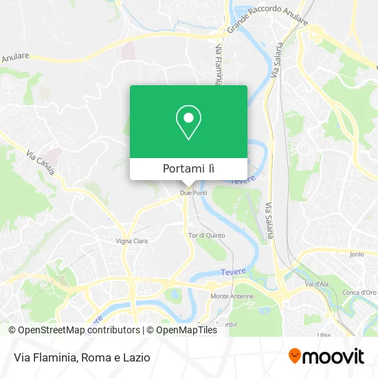 Mappa Via Flaminia