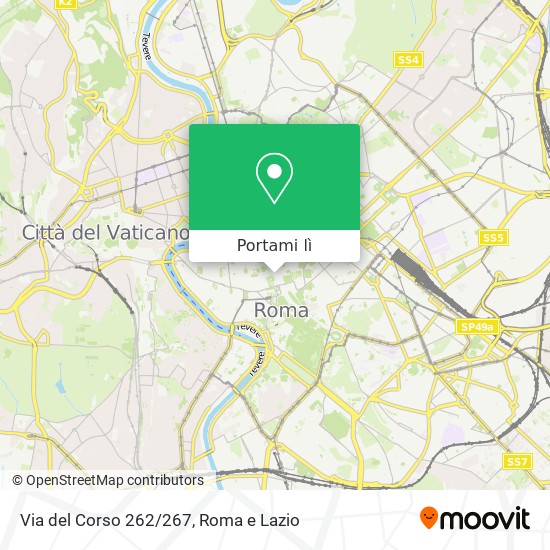 Mappa Via del Corso 262/267
