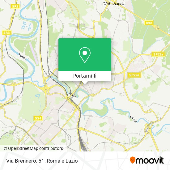 Mappa Via Brennero, 51