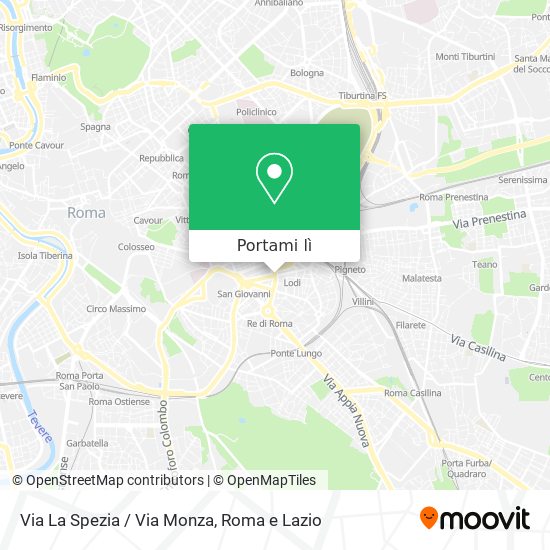 Mappa Via La Spezia / Via Monza