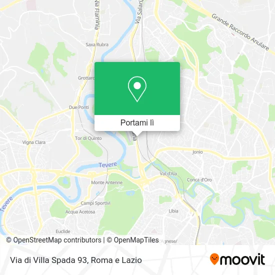 Mappa Via di Villa Spada 93