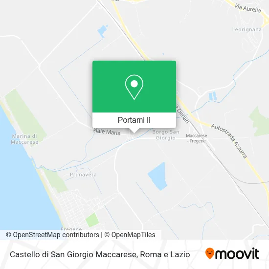 Mappa Castello di San Giorgio Maccarese