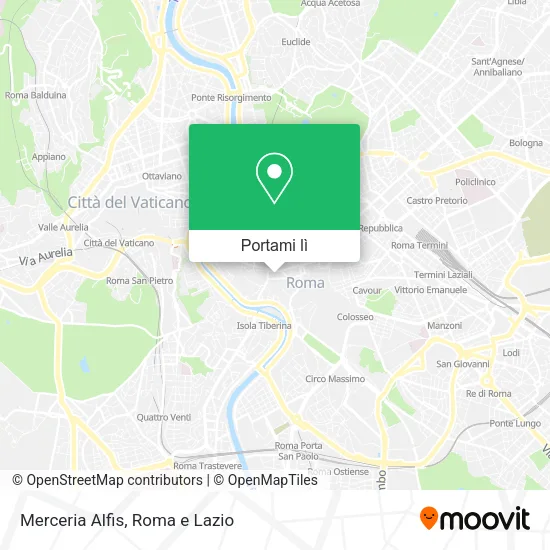 Mappa Merceria Alfis