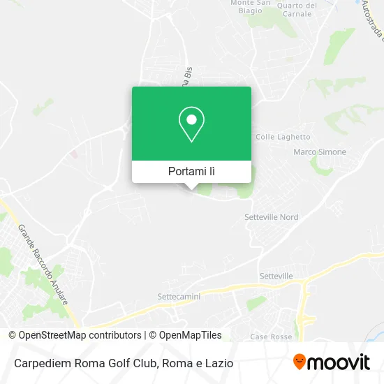 Mappa Carpediem Roma Golf Club