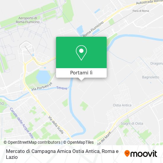 Mappa Mercato di Campagna Amica Ostia Antica