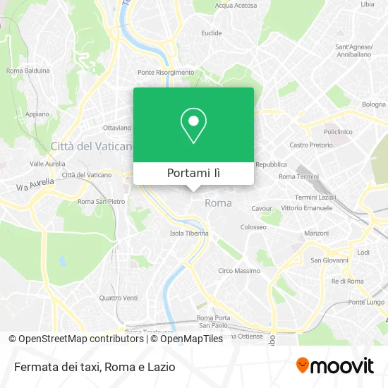 Mappa Fermata dei taxi