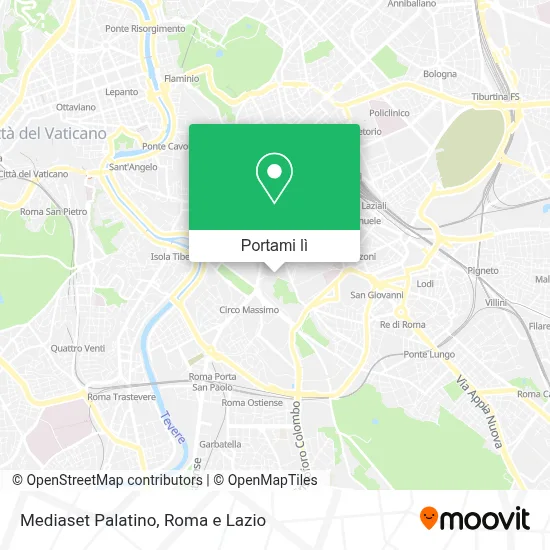 Mappa Mediaset Palatino