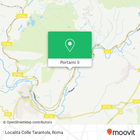Mappa Località Colle Tarantola